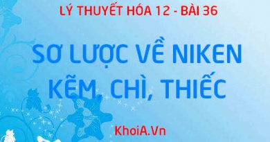 Tính chất vật lý, Tính chất hóa học của Niken (Ni), Kẽm (Zn), Chì (Pb), Thiếc (Sn) và Ứng dụng - Hóa 12 bài 36